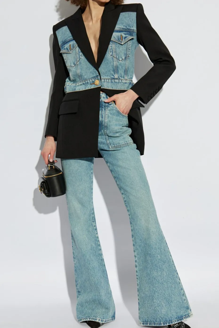 Balmain BLACK Blazer with closed lapels