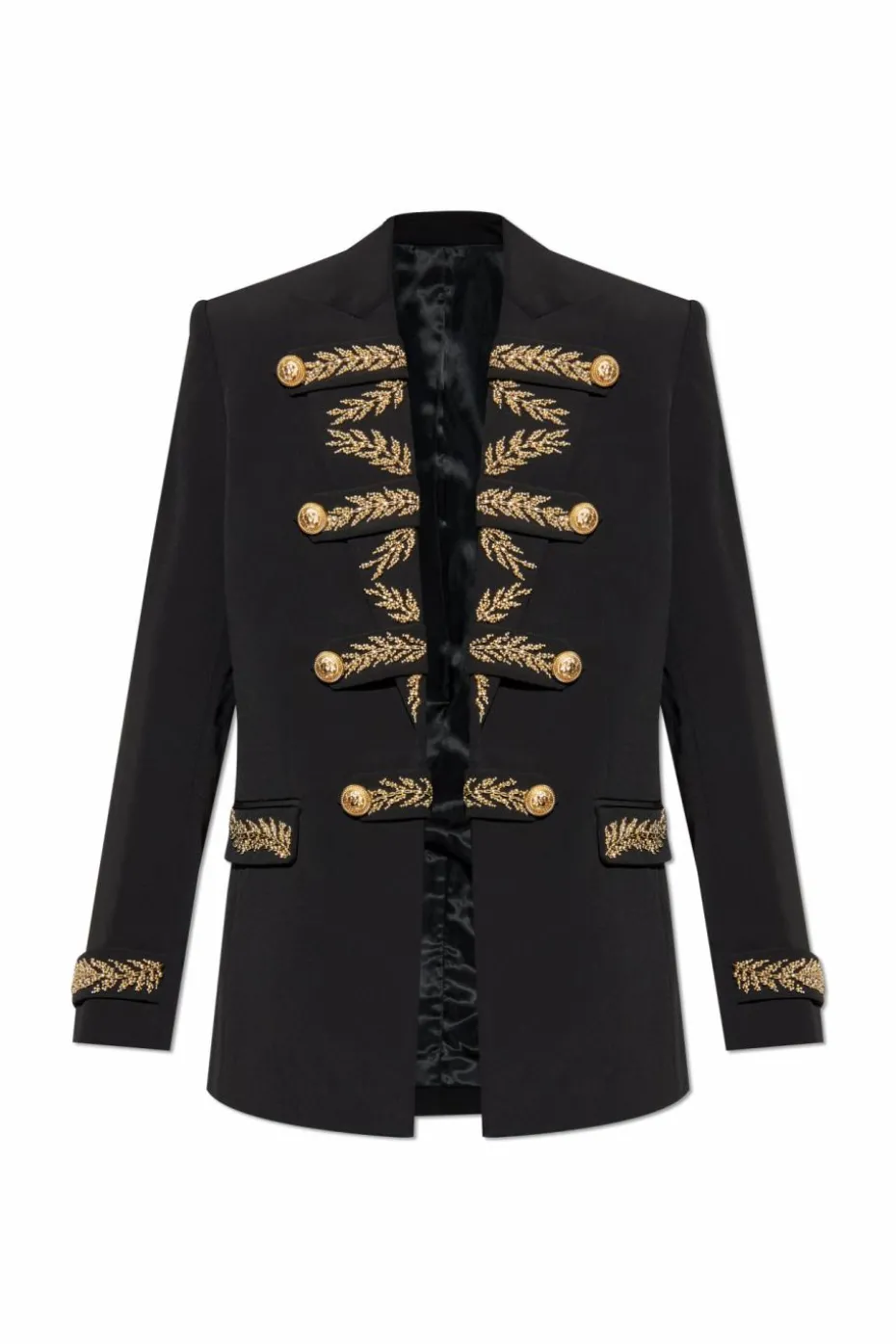 Balmain BLACK Blazer with embroidered pattern