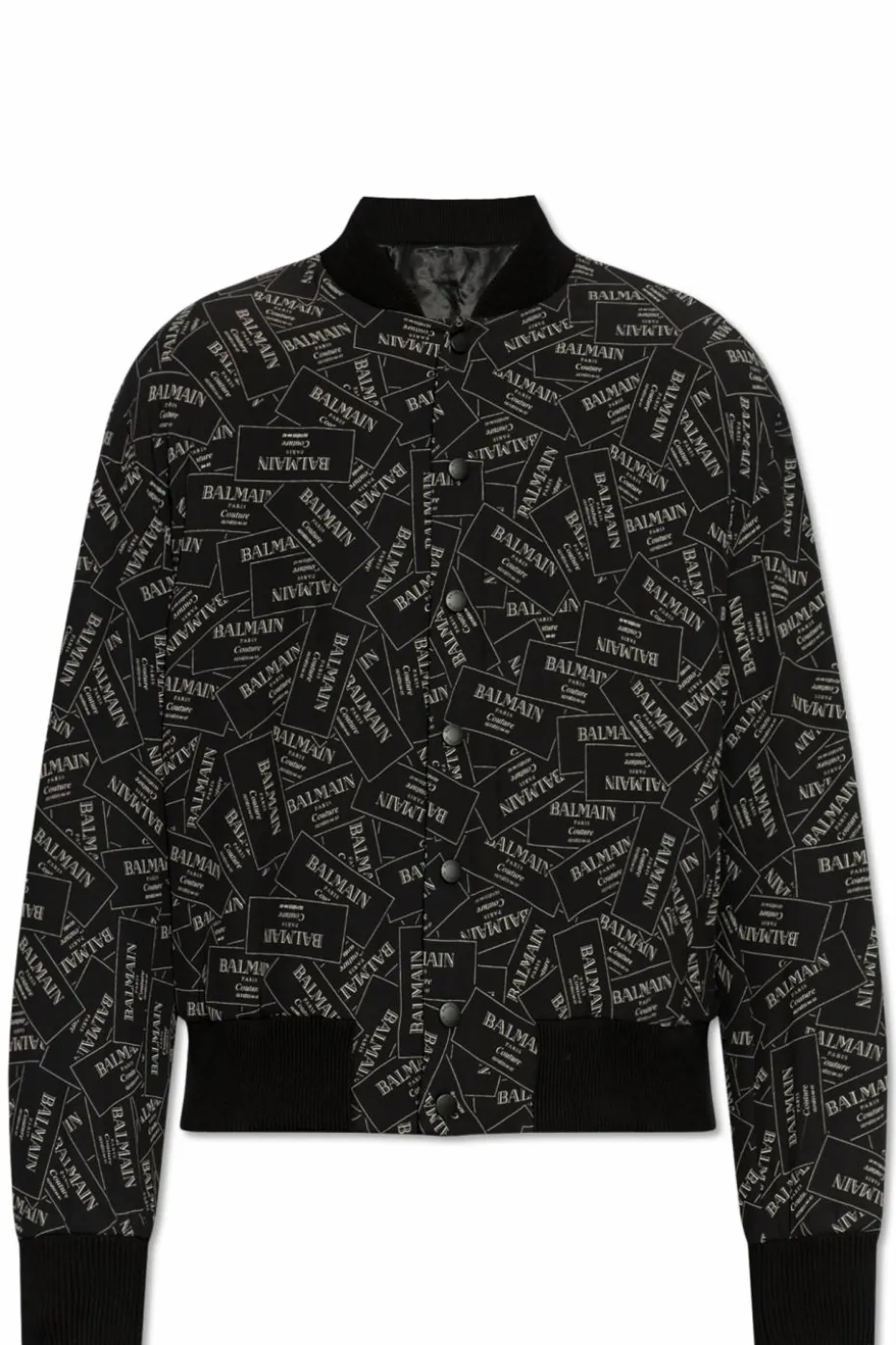 Balmain BLACK Bomber jacket with monogram