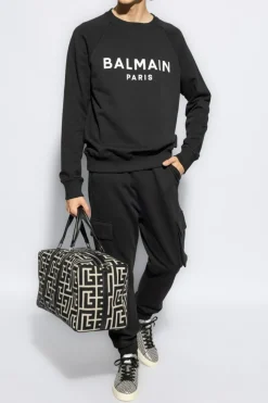 Balmain BLACK Cargo sweatpants