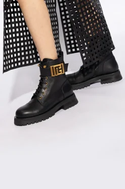 Balmain BLACK ‘Charlie’ ankle boots