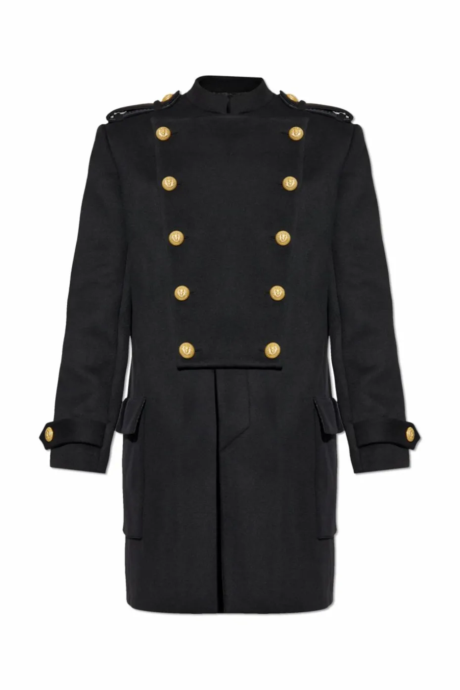 Balmain BLACK Double-breasted coat