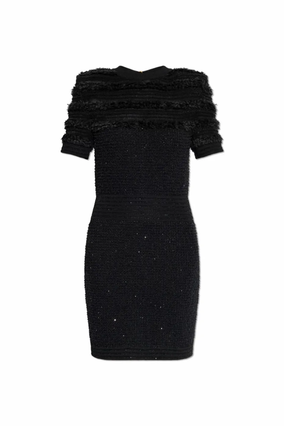 Balmain BLACK Dress with shimmering sequins