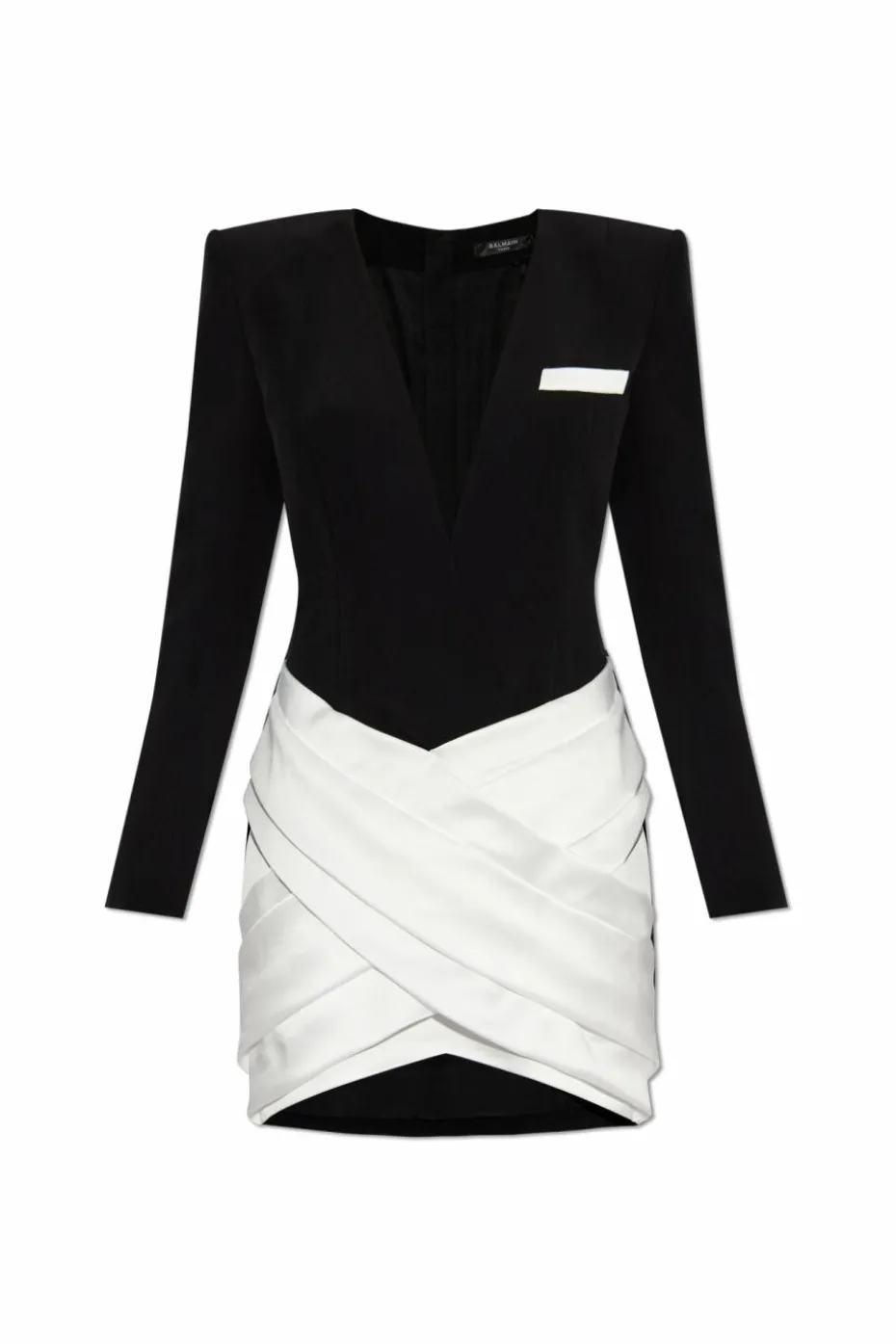 Balmain BLACK Dress with decorative draping