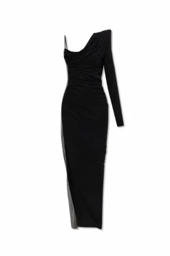 Balmain BLACK Dress with appliquƩ