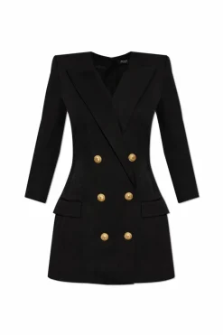 Balmain BLACK Dress with appliquƩs