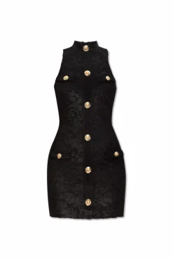 Balmain BLACK Dress with pattern