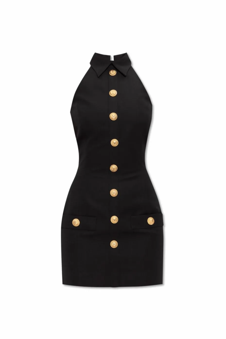 Balmain BLACK Dress with collar