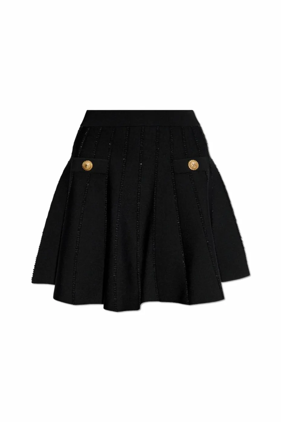 Balmain BLACK Flared skirt
