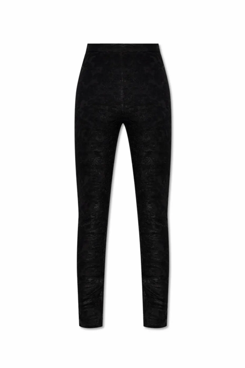 Balmain BLACK Floral pattern trousers
