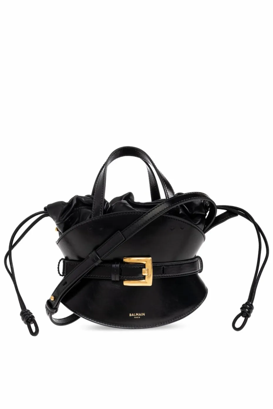 Balmain BLACK Handheld bag `Shuffle Mini`