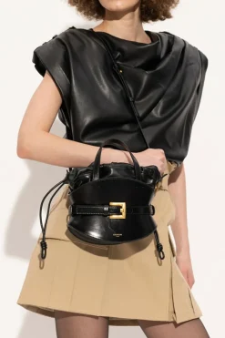 Balmain BLACK Handheld bag `Shuffle Mini`