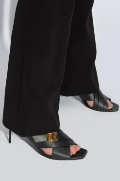 Balmain BLACK Heeled Slippers