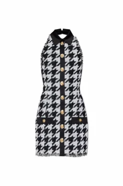 Balmain BLACK Houndstooth dress