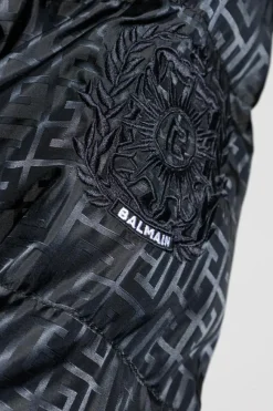 Balmain BLACK Insulated jacket with detachable hood