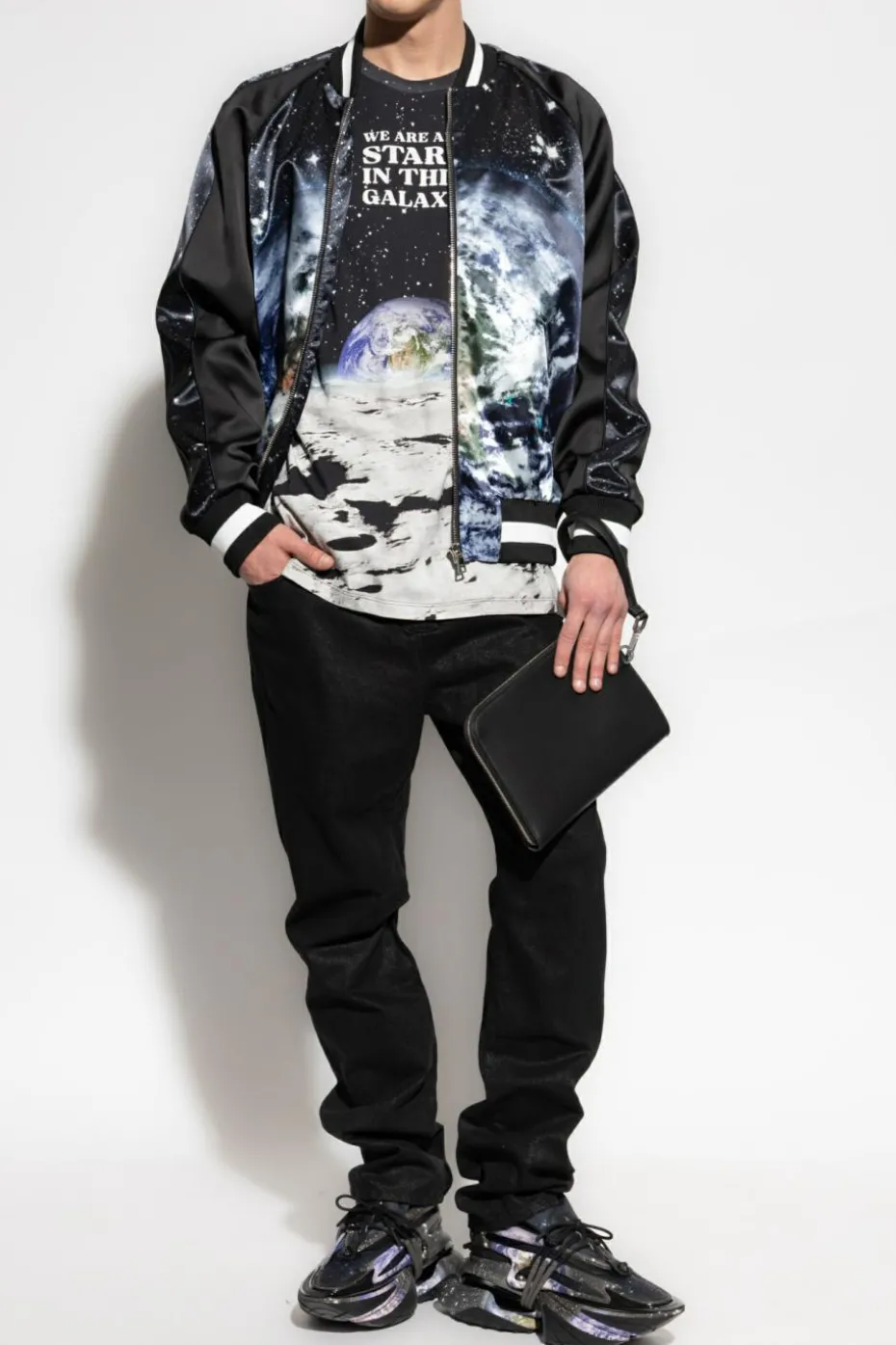 Balmain BLACK Jeans with decorative finish