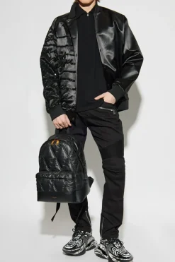 Balmain BLACK Jeans with sewn-in zippers at the legs