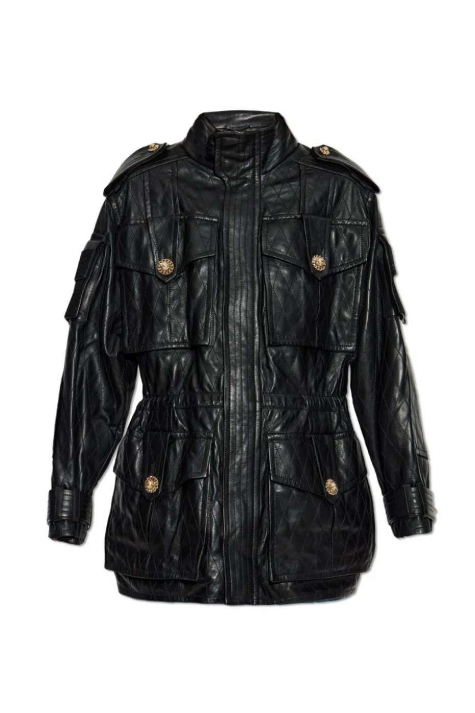 Balmain BLACK Lambskin leather jacket