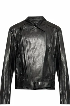 Balmain BLACK Lambskin leather jacket