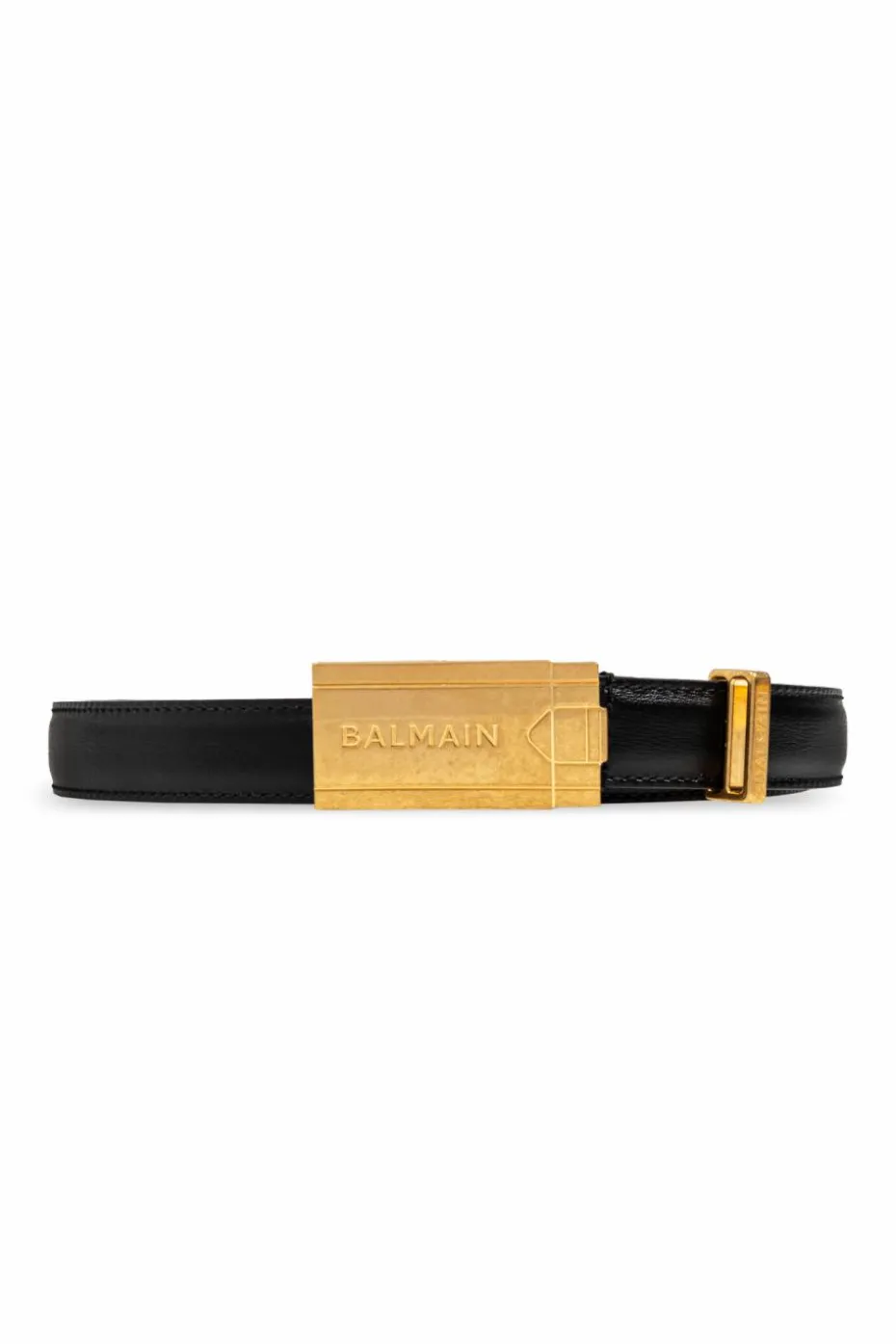 Balmain BLACK Leather belt