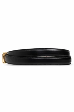 Balmain BLACK Leather belt