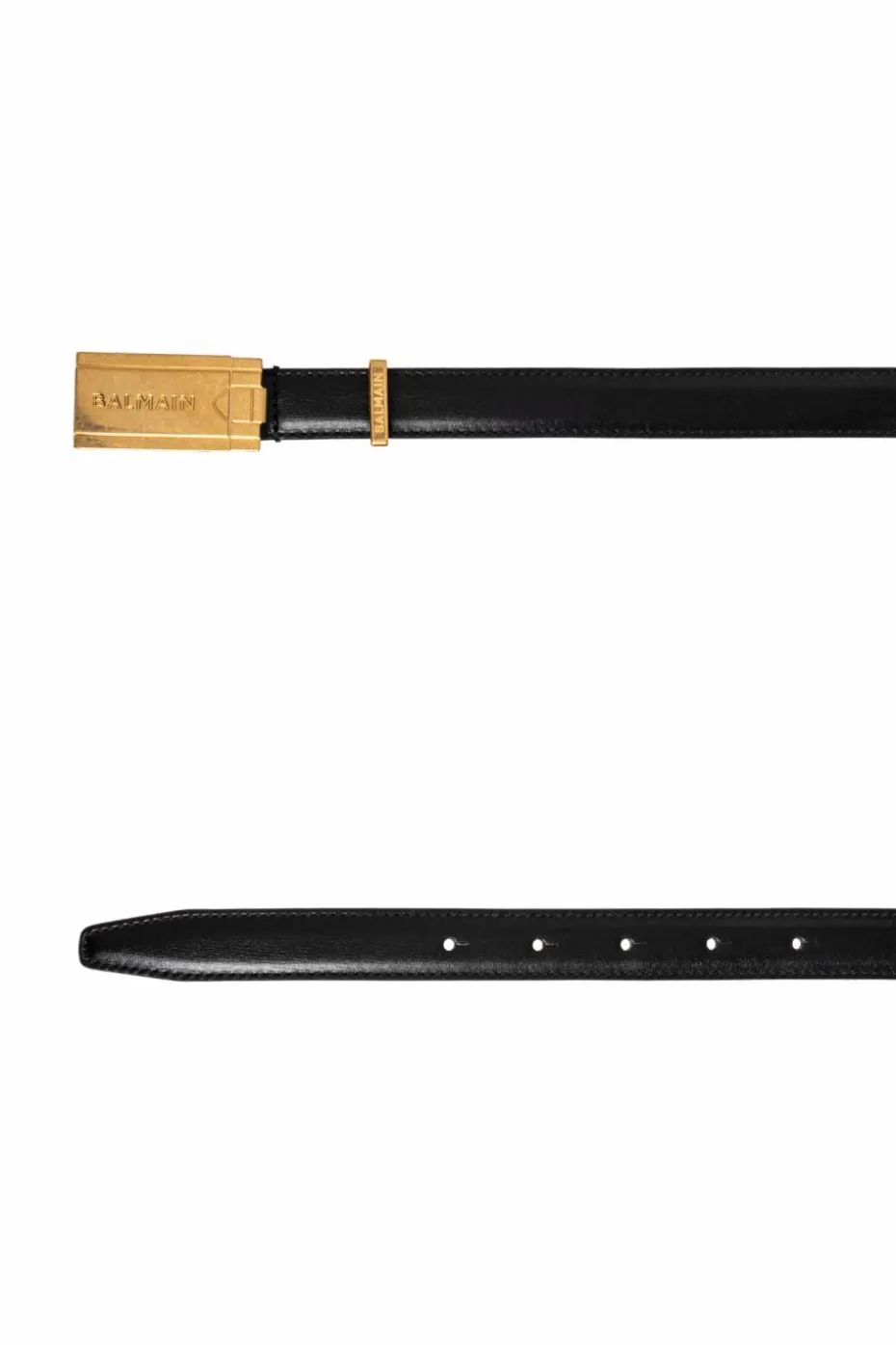 Balmain BLACK Leather belt