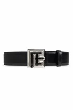 Balmain BLACK Leather belt