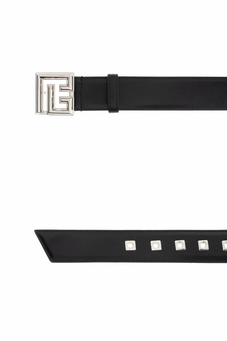 Balmain BLACK Leather belt