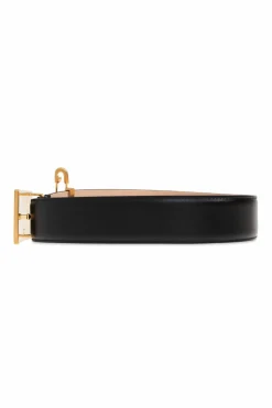 Balmain BLACK Leather belt