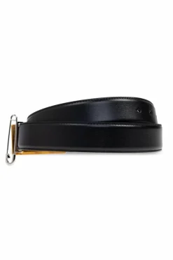 Balmain BLACK Leather belt