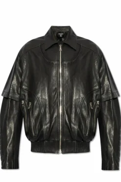 Balmain BLACK Leather jacket