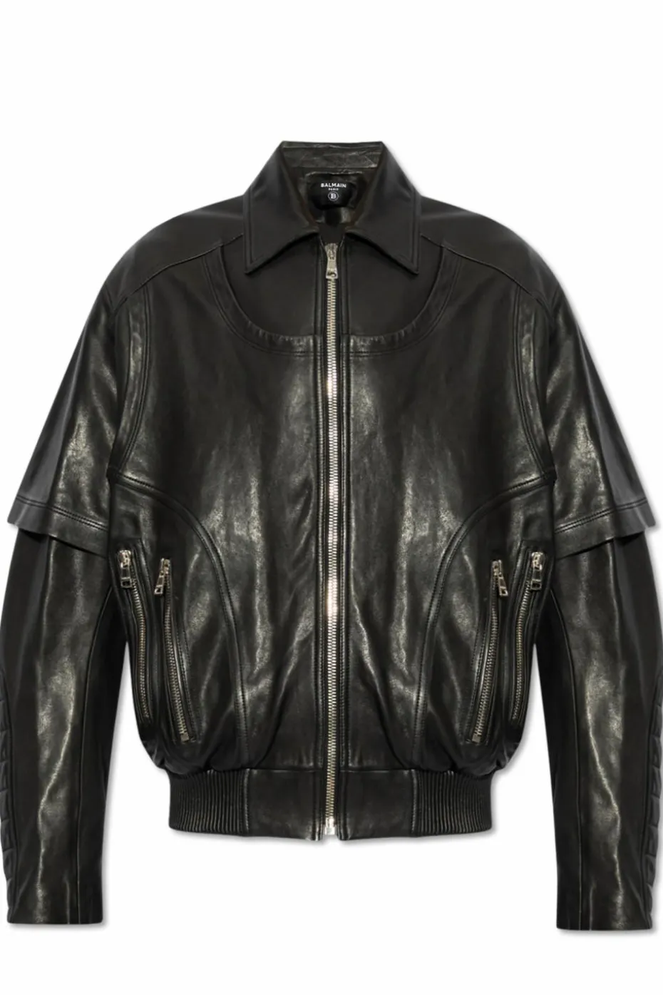 Balmain BLACK Leather jacket
