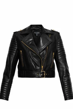 Balmain BLACK Leather jacket