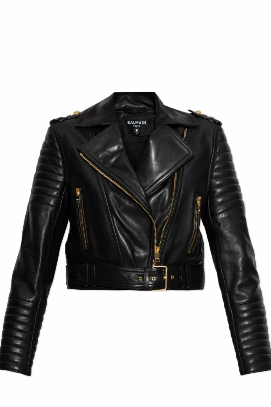 Balmain BLACK Leather jacket