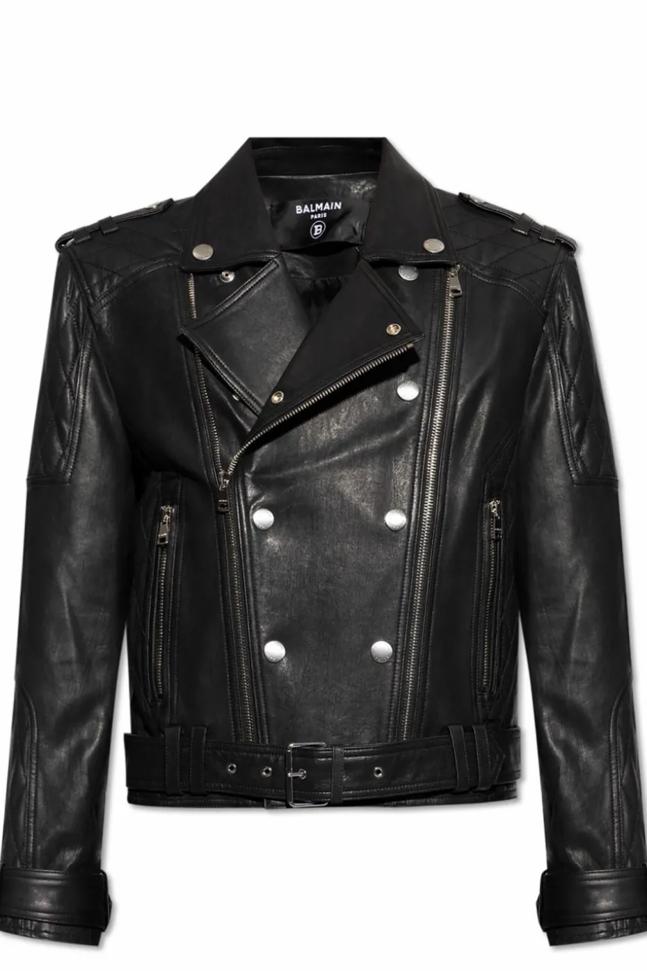 Balmain BLACK Leather jacket