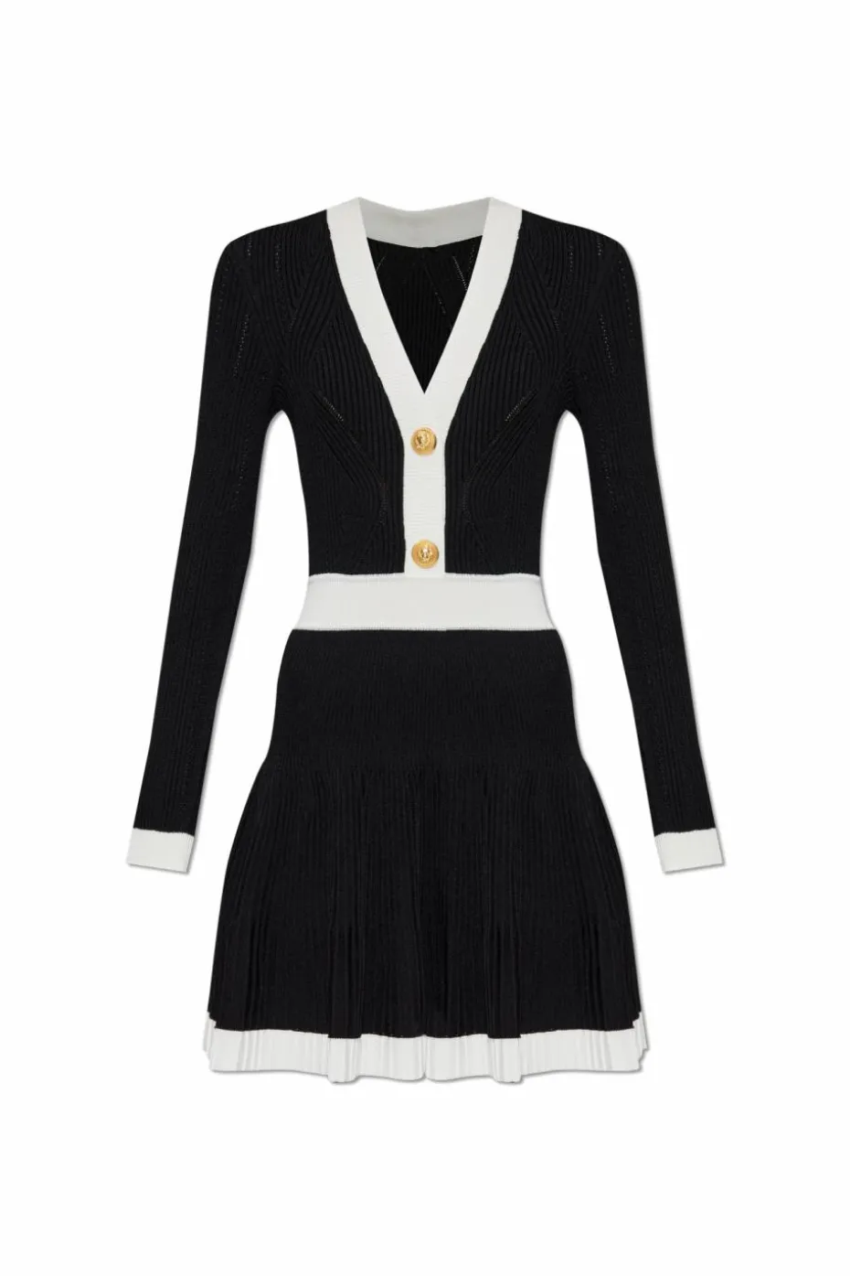 Balmain BLACK Long sleeve dress