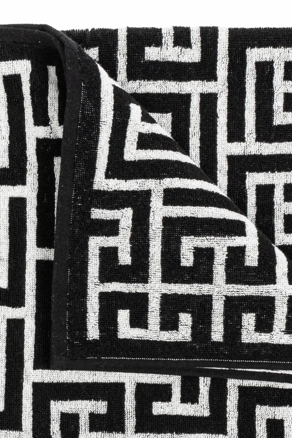 Balmain BLACK Monogram towel