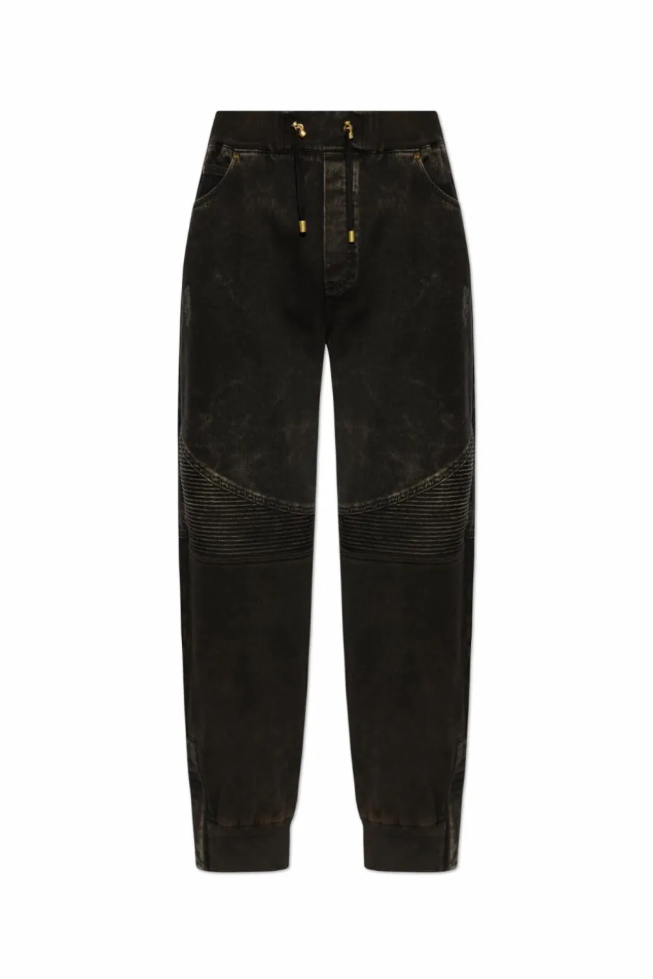 Balmain BLACK Pants with vintage effect