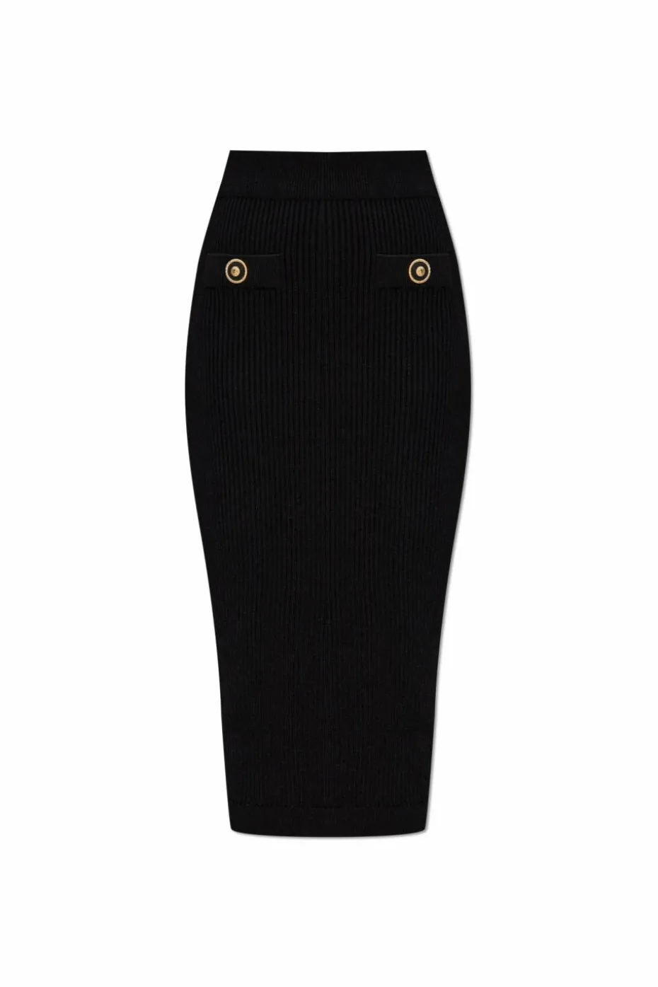 Balmain BLACK Pencil skirt with pockets