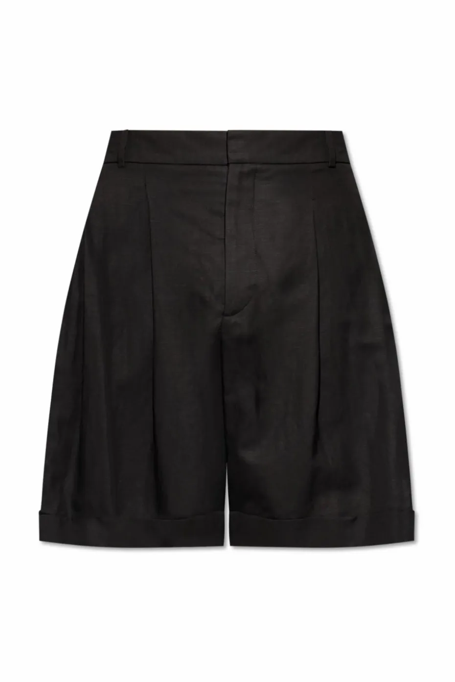 Balmain BLACK Pleated shorts