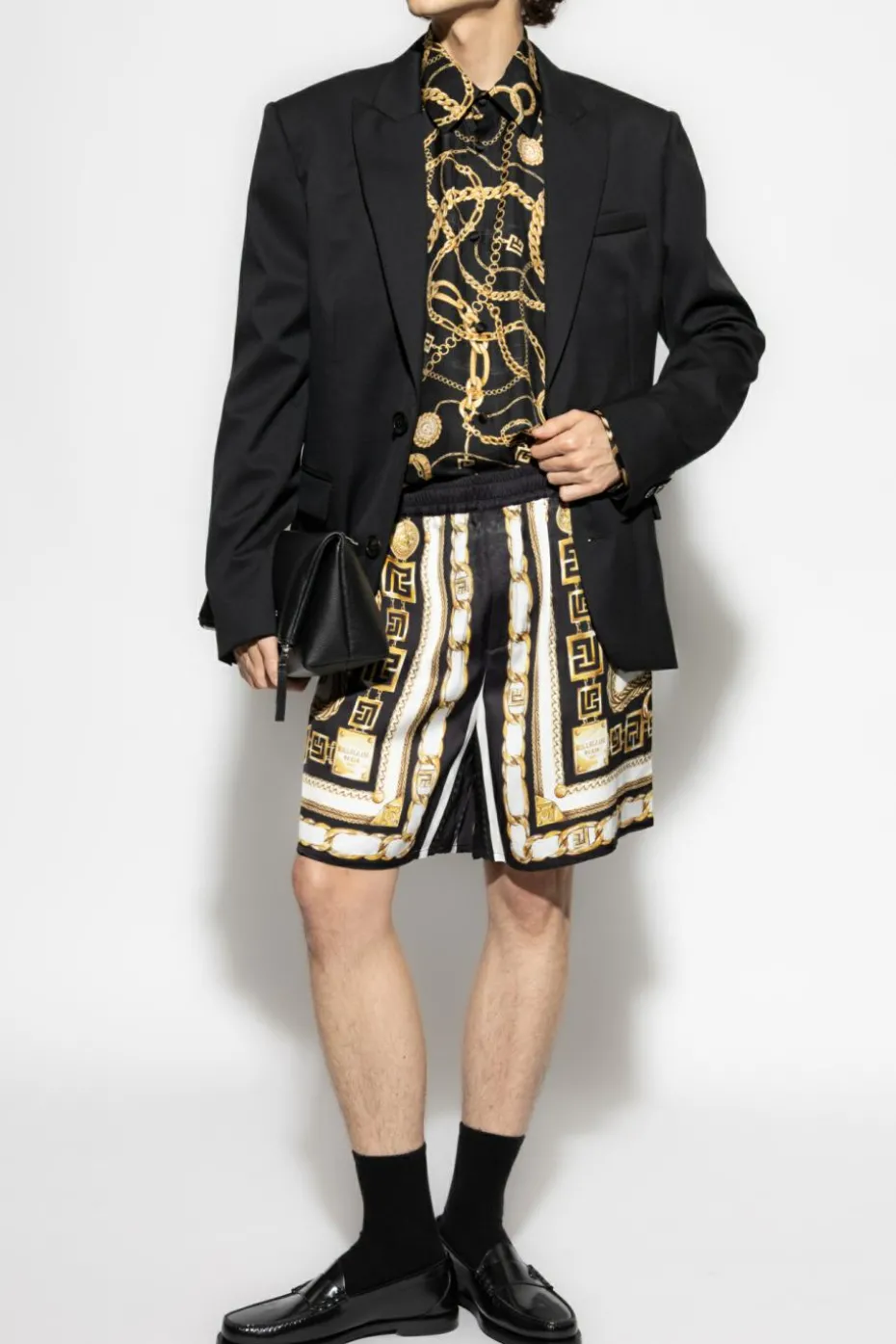 Balmain BLACK Printed shorts
