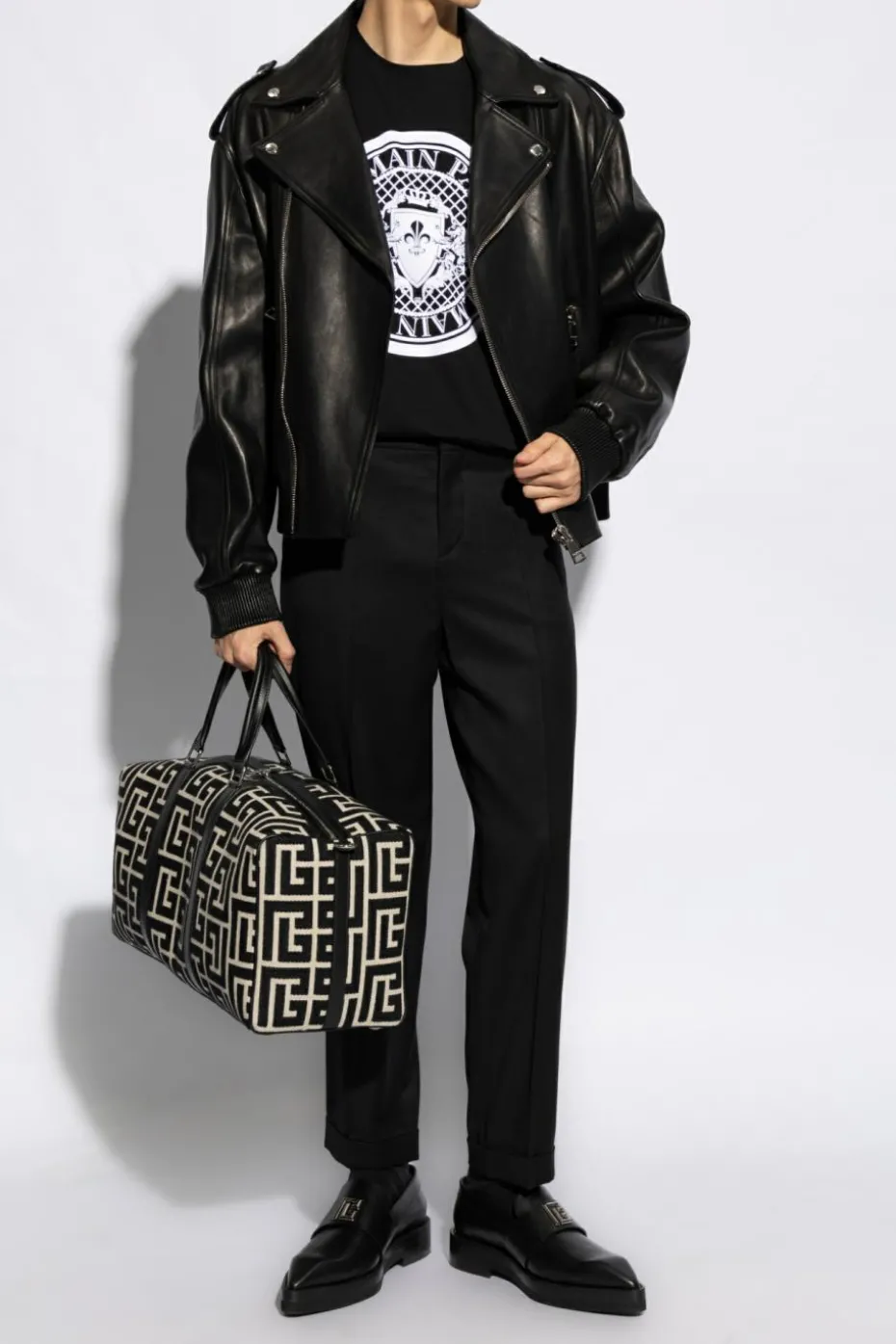 Balmain BLACK Printed T-shirt