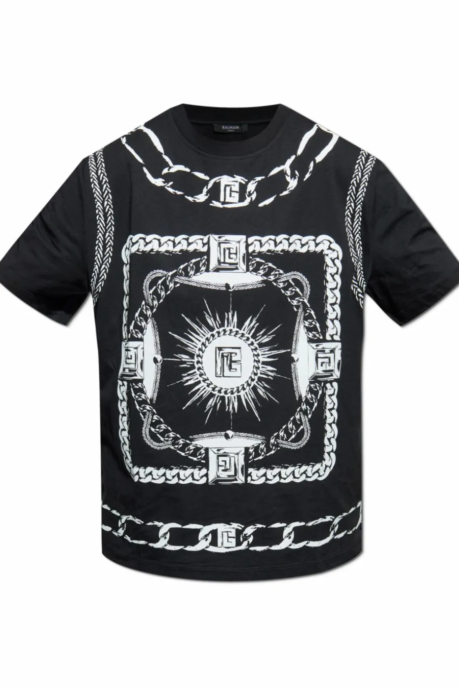 Balmain BLACK Printed T-shirt