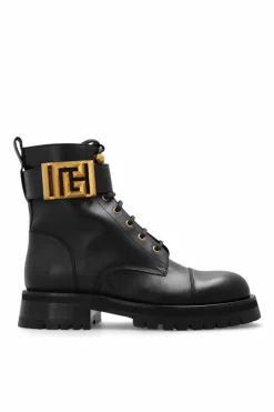 Balmain BLACK ‘Romy’ leather shoes