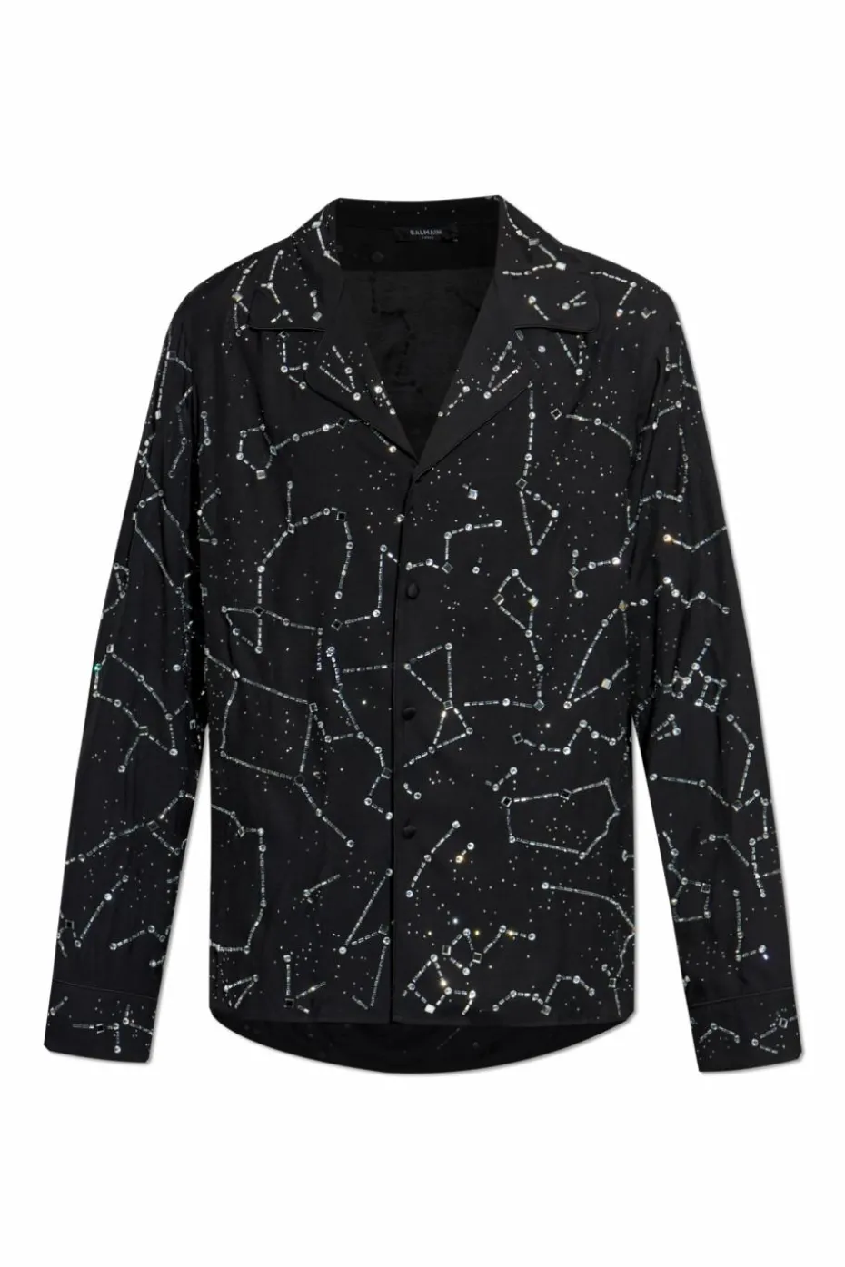 Balmain BLACK Shirt with appliqué
