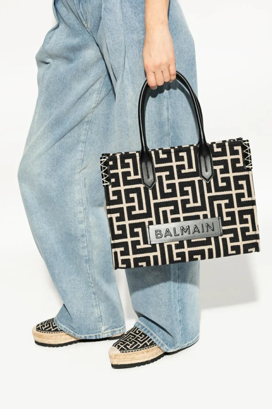 Balmain BLACK Shopper bag