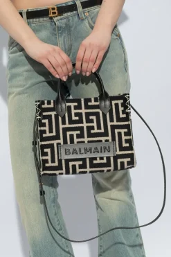 Balmain BLACK Shoulder bag with logo