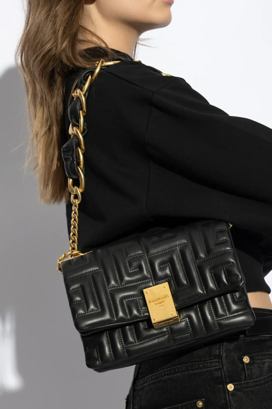 Balmain BLACK Shoulder Bag