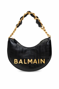 Balmain BLACK Shoulder bag `1945 Soft`