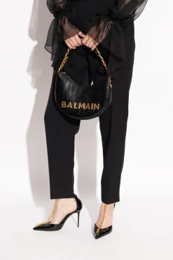 Balmain BLACK Shoulder bag `1945 Soft`